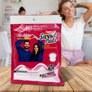 Underarms Sweat Pads Disposable Highly Absorbent Pads Cotton Anti-Allergic Anti Bacteria Anti Smell Underarm Perspiration Pad For Men And Women (Pack Of 10)