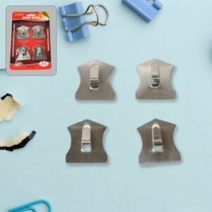 Self- Adhesive Hooks, Heavy Duty Wall Hooks Hangers Stainless Steel Waterproof Sticky Hooks For Hanging Robe Coat Towel Kitchen Bathroom And.