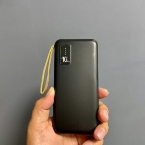 10000mah, 12w Fast Charging Power Bank With Built 4 In 1 Usb With Mobile Holder (1 Pc)