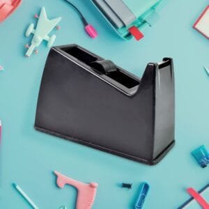 Plastic Tape Dispenser Cutter For Home Office Use (1 Pc / Big / Mix Color)