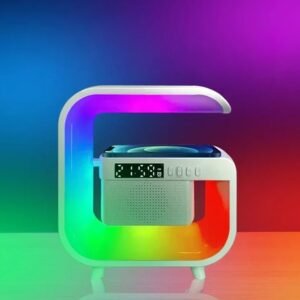 Multi-Function Wireless Speaker Audio Desk Lamp Wireless Charger (1 Pc)