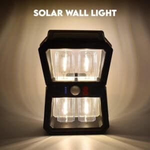 Solar Wall Lantern Light With 3 Modes & Motion Sensor (1 Pc)