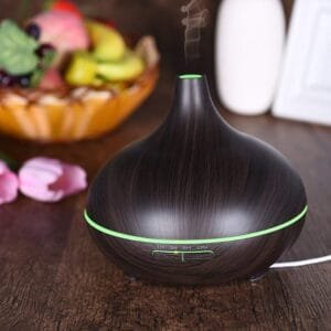 Aromatherapy Humidifier With 7 Colourful Led Light Change (500 Ml Capacity / With Remote)