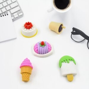 3d Mix Design Fancy & Stylish Colorful Erasers, Mini Eraser Creative Cute Novelty Eraser For Children Different Designs Eraser Set For Return Gift, Birthday Party, School Prize (1 Set)