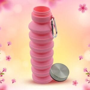 Foldable Water Bottle, Silicone Leak Proof Portable Sports Travel Water Bottle For Outdoor, Gym, Hiking (1 Pc / 24 Cm Foldable)