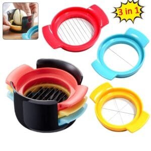 Egg Cutter Multifunctional 3 In 1 Stainless Steel Cutting Wire Cut Cutter-Durable Stainless Steel Wires.