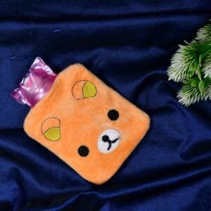 Warm Hug From A Panda: Orange Panda Hot Water Bottle For Pain Relief