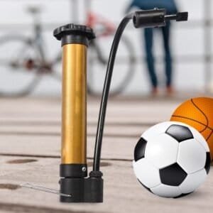 Hand Air Ball Pump, Metal Portable High Pressure Air Pump Mini Basketball Inflator For Balls, Basketball, Soccer, Volleyball, Football, Inflatable And More