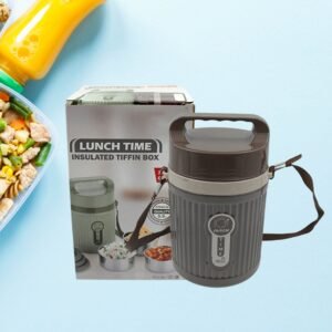 Stackable Insulated Tiffin With Handle (1 Pc): Leakproof, Hot Food Container