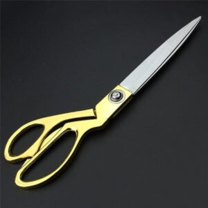 Stainless Steel Tailoring Scissor Sharp Cloth Cutting For Professionals (9.5inch) (Golden)