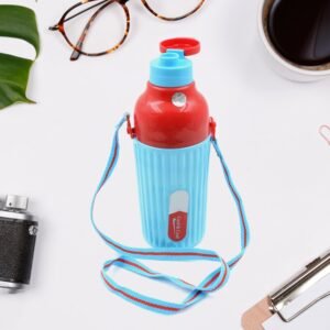 Plastic Sports Insulated Water Bottle With Dori Easy To Carry High Quality Water Bottle, Bpa-Free & Leak-Proof! For Kids' School, For Fridge, Office, Sports, School, Gym, Yoga (1 Pc / 500ml)