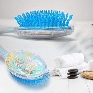 Hair Brush For Kids Detangling Anti-Static Soft Massage For Braids Curly Straight Long Or Short Wet Or Dry Hair (Multi-Design)