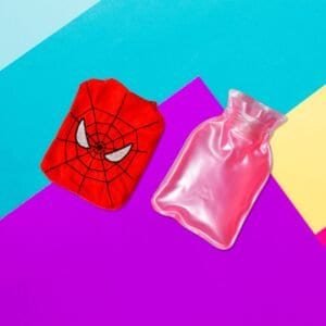 Spiderman Small Hot Water Bag With Cover For Pain Relief, Neck, Shoulder Pain And Hand, Feet Warmer, Menstrual Cramps.