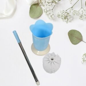 Premium Toilet Plastic Brush With Holder Stand Western And Indian Toilet Bathroom Cleaning