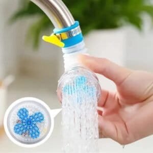 360â° Adjustable Rotating Water Saving Nozzle Shower Head Faucet Multiple Types Of Output Water Valve Splash Regulator Filter Kitchen Tap Accessories, Bathroom Use (1 Pc)