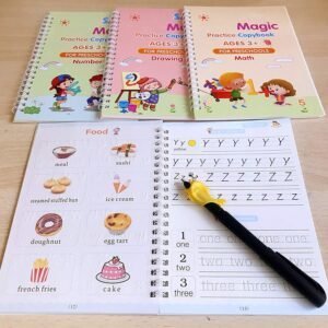 4 Pc Magic Copybook Widely Used By Kids, Childrens And Even Adults Also To Write Down Important Things Over It While Emergencies Etc.