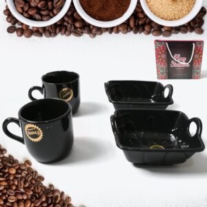 Play Station Ceramic Tea / Cups / Mug Set With Handle Serving Bowl Milk Cup, Coffee Cup, Tea Cup, Breakfast Cup, Drinking Mug Or Outdoor For Household, Gift For Birthday, Wedding Party (4 Pcs Set)