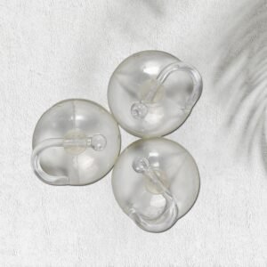 Transparent Rubber Vacuum Hangers For Bathroom, Kitchen, And Wall