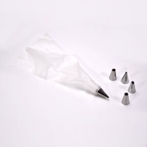 Cake Decorating Nozzle With Piping Bag Stainless Steel Piping Cream Frosting Nozzles