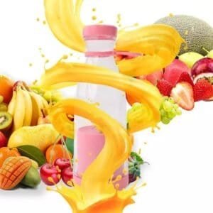 Blender Portable Juicer For Smoothie , Juice , Vegetable Shakes With 4 Blades Wireless Charging Mini Personal Size Mixer Bottle Grinder, 350 Ml Multicolor