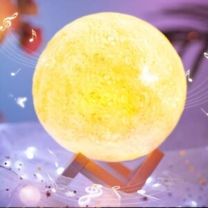 3d Power Moon Lamp With Touch Control Adjust Brightness / One Color