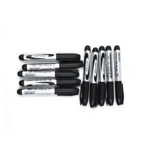 10 Pc Black Marker Used In All Kinds Of School, College And Official Places For Studies And Teaching Among The Students.