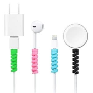 Spiral Charger Spring Cable Protector Data Cable Saver (Pack Of 4)