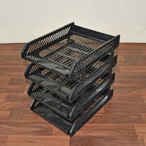 Multifunctional File Rack With Drawers: Desktop Storage For Office Supplies (4 Layers)