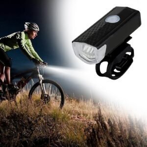 Usb Rechargeable 400 Lumen Bicycle Front Headlight Light Set