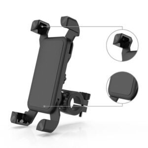 Bike Phone Mount Anti Shake And Stable Cradle Clamp With 360â° Rotation