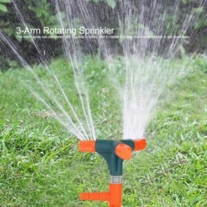 3 Arm 360â° Rotating Garden Sprinkler