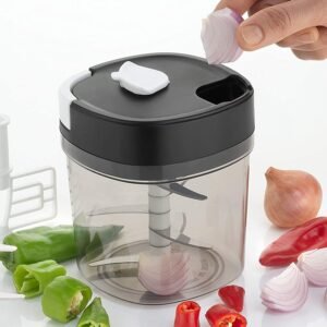 2 In 1 Handy Chopper And Slicer Used Widely For Chopping And Slicing Of Fruits, Vegetables, Cheese Etc. Including All Kitchen Purposes.