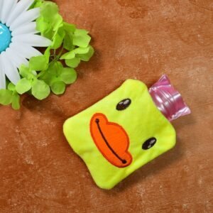 Yellow Duck Small Hot Water Bag With Cover For Pain Relief, Neck, Shoulder Pain And Hand, Feet Warmer, Menstrual Cramps.