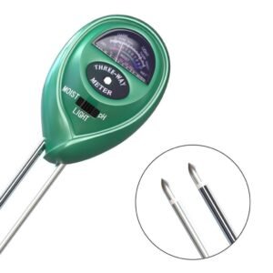 Soil Tester 3-In-1 Plant Moisture Sensor (Green)