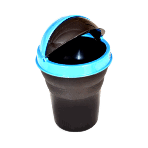 Plastic Car Mini Dustbin / Trash Bin Dust Case Best For Traveling (Multicolour)