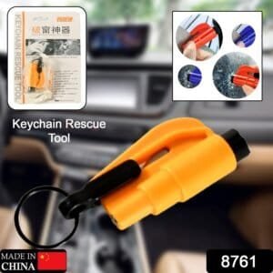 2 In 1 Emergency Safety Cutter With Key Chain, Small Portable Handy Emergency Safely Glass Breaking & Seat Belt Cutting Keychain Tool