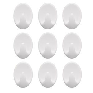 Self Adhesive Plastic Wall Hook Set For Home Kitchen And Other Places (Pack Of 9)